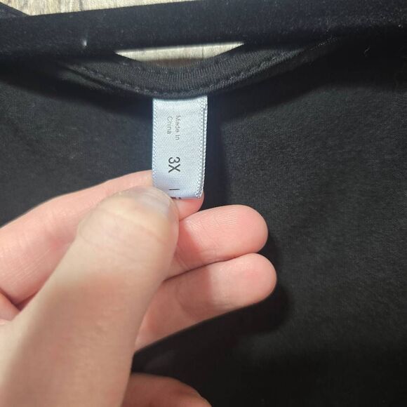 Rosegal Plus Size Bell Sleeve Mesh Velour Whimsygoth Victorian Punk Goth Blouse - Picture 4 of 6